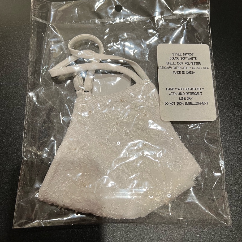 Bridal Face Mask  Brand New